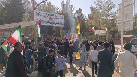  ویژه برنامه‌های کانون پرورش فکری سیستان و بلوچستان در مسیر راهپیمایی روز دانش‌آموز